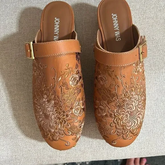 Johnny Was Embroidered Mules NEW - Picture 4 of 11